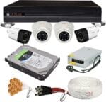 CP PLUS Wired 1080P HD Camera Combo Set with 4Ch DVR, 2 Dome 2 Bullet Cameras, 500Gb HDD, Power Supply, 90 Mtr Cable,  and Connectors offer - Image 2