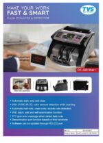 TVS Electronics CC-453 Star+ Mixed Value Currency Counter with TFT Display |External Display |Fake Note Detection (UV/MG/IR/3D/Color Sensor) |Auto Start/Stop, Batch, Add, Denomination Sort, Self-Check. - Image 3