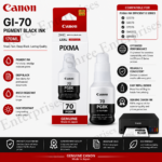 Canon GI-70 170ml BK Ink Bottle (Black) - Image 2
