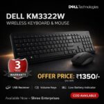 Dell 2.4 GHz Multimedia Wireless Keyboard & Mouse Set Black, KM3322W Offer