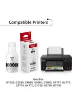 Canon PIXMA GI71BK Black Ink bottlefor G1020,G2020,G3020,G2060,G3060, G1737,G2770,G3770,G4770, G1730,G2730,G3730 - Image 3
