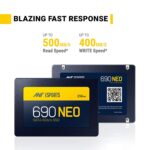 Ant Esports 690 Neo 256GB SATA SSD 2.5 Inch Internal Solid State Drive | SATA III 6Gb/s | Up to 500MB/s Read Speed |Fast Boot & Data Transfer SSD for Laptop/Desktop PC. - Image 2