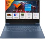 HP Victus Laptop Intel Core i5 13th Gen 13420H - (16 GB/512 GB SSD/Windows 11 Home/4 GB Graphics/NVIDIA GeForce RTX 3050 A) 15-fa2191TX Gaming Laptop (15.6 Inch, Performance blue, chrome logo, 2.29 Kg, With MS Office) With Bag.