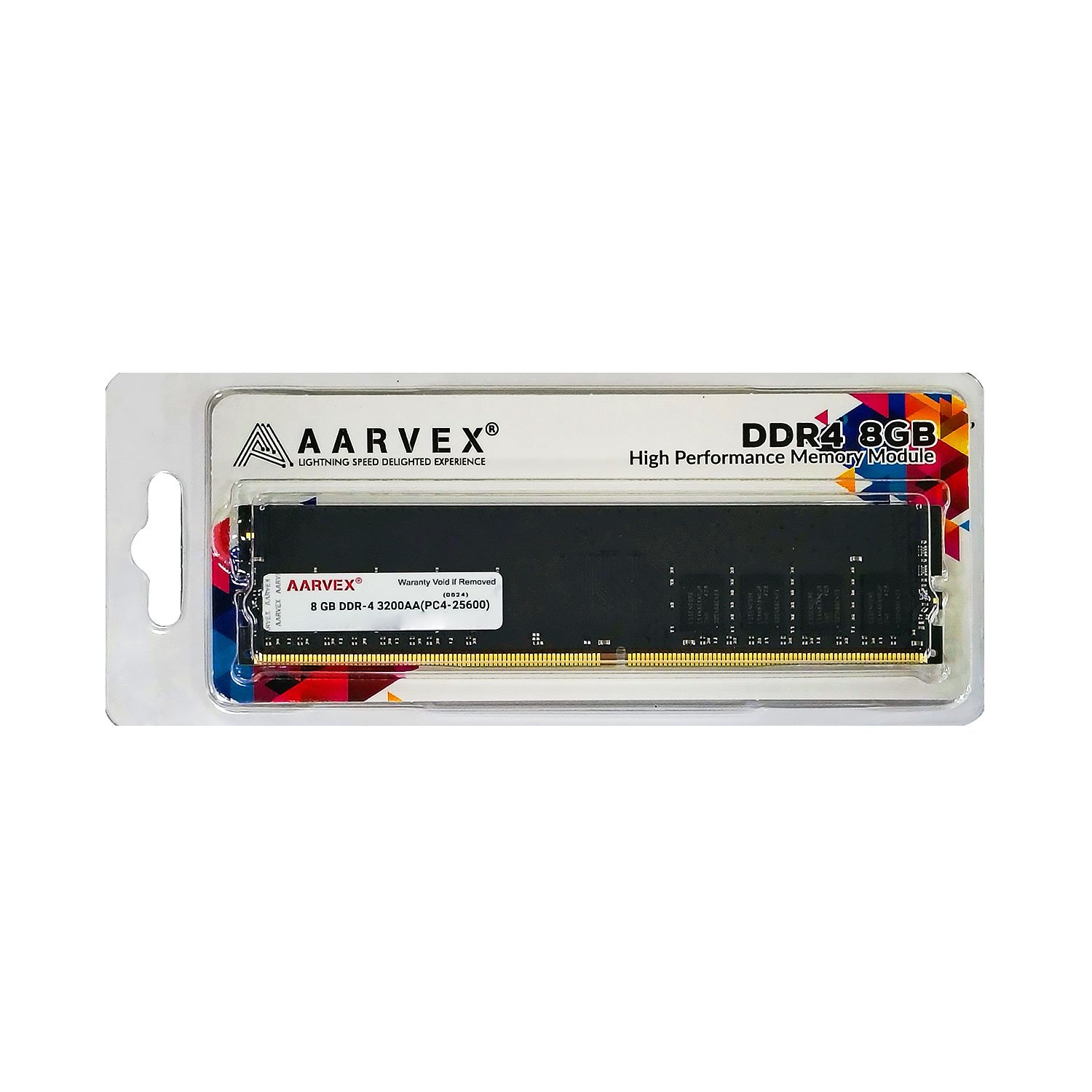 2026/08/118341.jpg AARVEX 8GB (1x8GB) DDR4 3200MHz Desktop RAM - Image 1